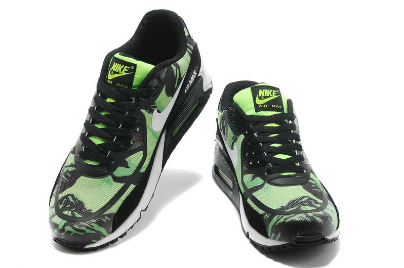 Nike Air Max 90 Chaussures Hommes pre TAPE fluorescence Noir Blanc (1)